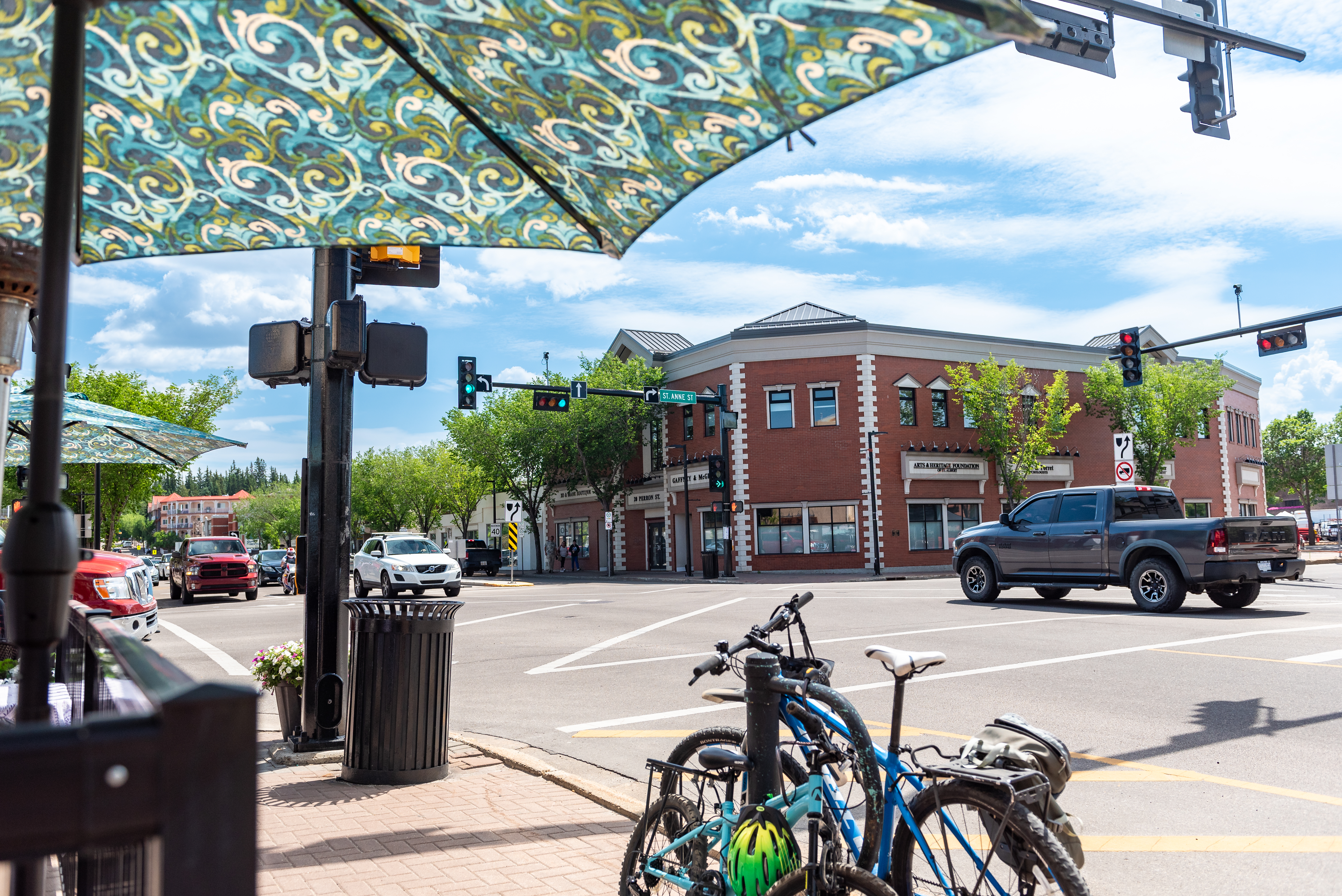 Downtown St. Albert with homes for sale by Holland and Associates Real Estate.